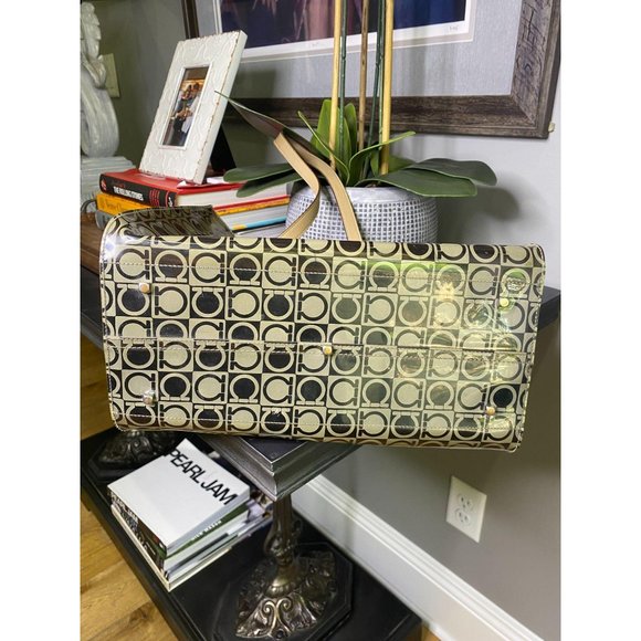 (Sold) Ferragamo PVC Plastic Logo Beach Tote Bag - Picture 5 of 12